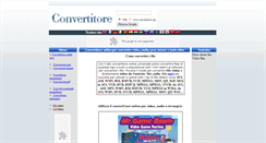 Desktop Screenshot of convertitore.org